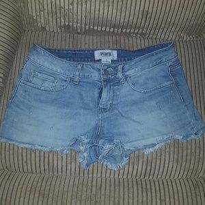 Victoria secret pink jean shorts
